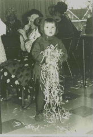 Leon de Bruijn als nar met carnaval