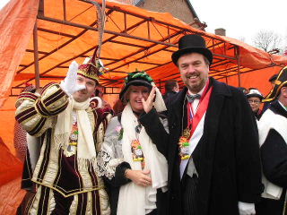 Prins Wil I samen met burgemeester Peter van de Velde op de Kladde