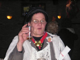 riet maas in actie met carnaval