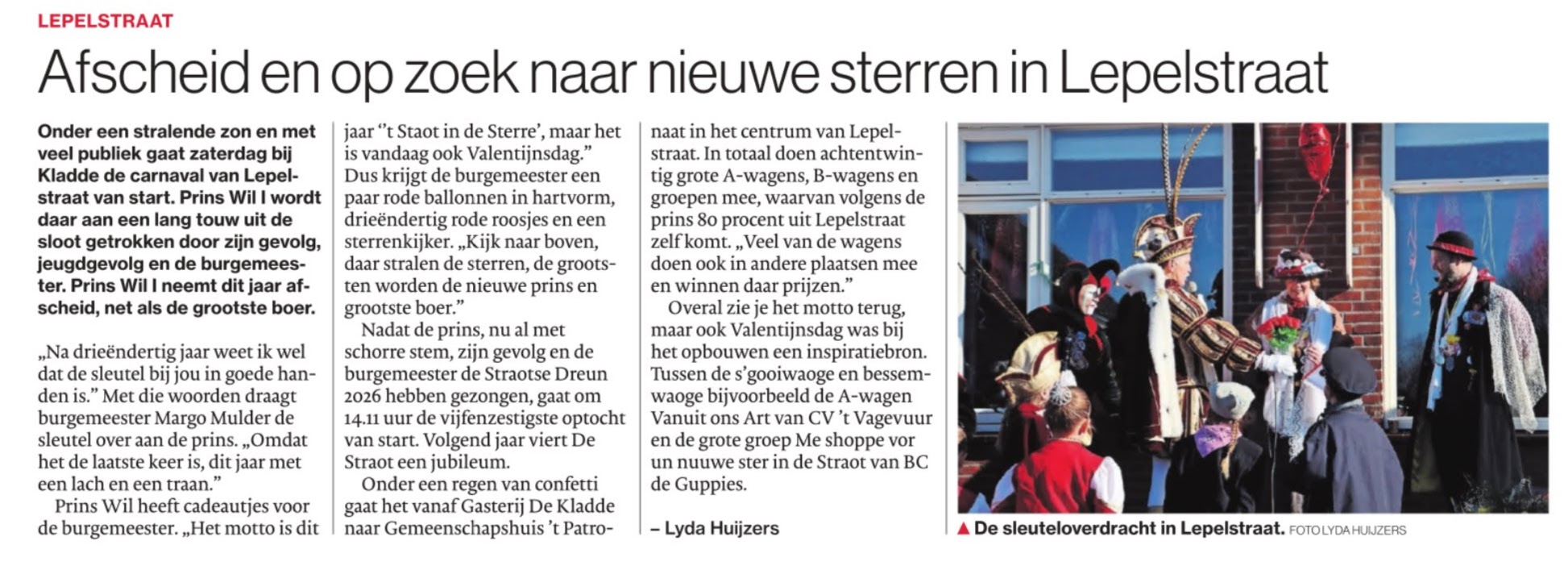 prins wil I lepelstraat neemt afscheid na 33 jaar