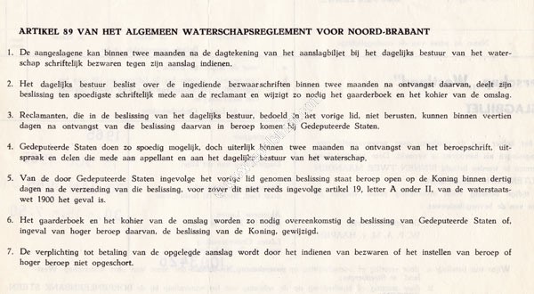 Algemeen waterschapsreglement voor Noord-Brabant.